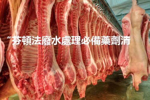 “芬頓法廢水處理必備藥劑清單，環(huán)保新選擇！”